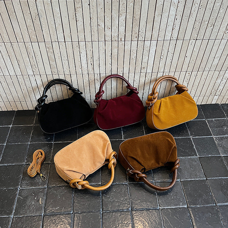 Wholesale PU leather bucket high-end versatile crossbody bag